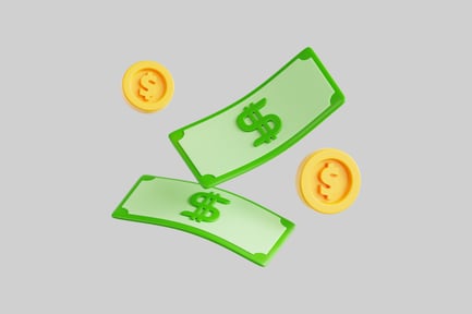 Preview: 3D Flying Dollar Notes