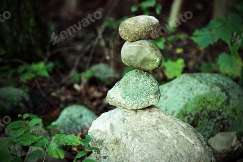 Preview: Rock tower in the woods