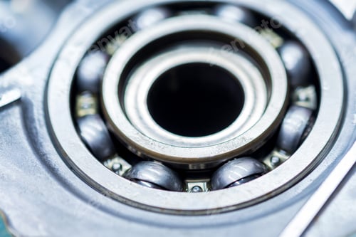 Preview: Close-up ball bearing in car automatic transmission