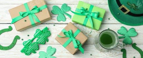 Preview: Different accessories for St.Patrick's Day, top view