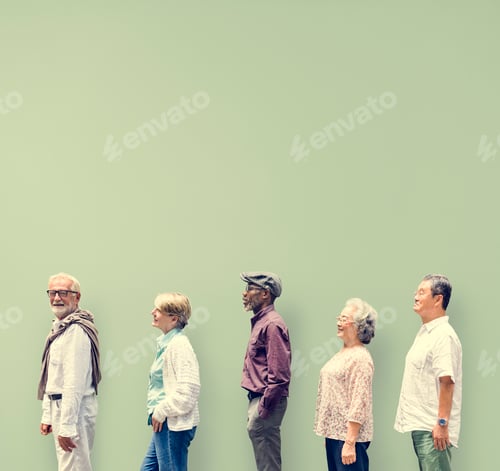 Preview: Diversity Senior People Friends Lifestyle Concept