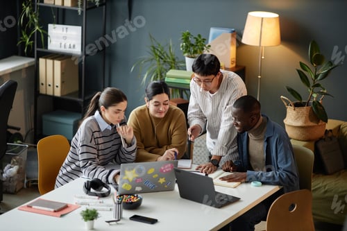 Preview: Multiethnic team working together