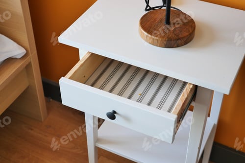 Preview: top view of a opened empty drawer