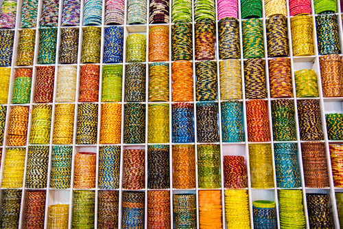 Preview: Abstract background multicolor bangles