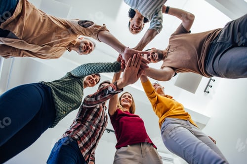 Preview: Group of Individuals United in Collaboration and Teamwork Indoors