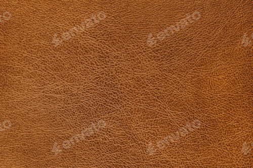 Preview: Structure Of Genuine Leather, Shiny Orange Leatherette Surface With Slightly Grainy Texture
