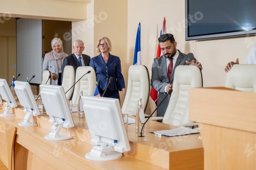 Preview: Participants Coming Into Conference Room