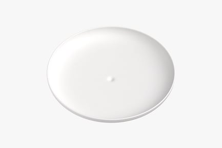 Preview: Minimalist White Dinner Plate