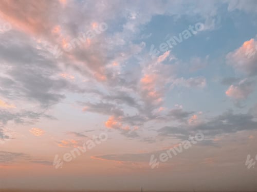 Preview: sunset sky in pastel color for background texture