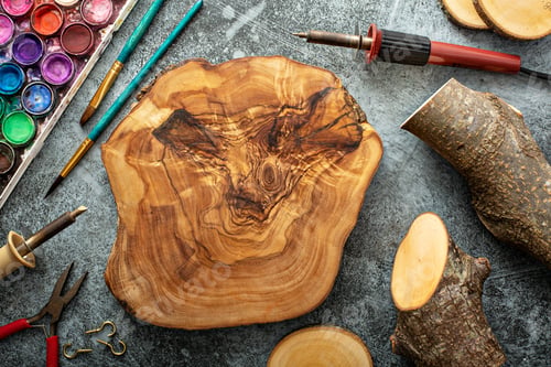 Preview: Woodworking and burning concept