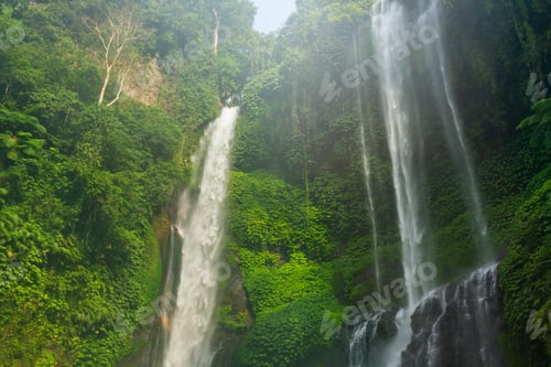 Preview: Beautiful and powerful Sekumpul waterfall in Bali, Indonesia