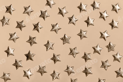 Preview: Golden shiny stars and sparkle glitter background