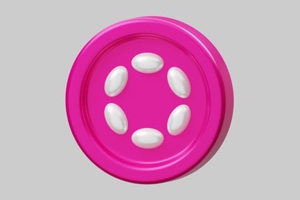 Preview: Abstract shape with pink and white ovals.