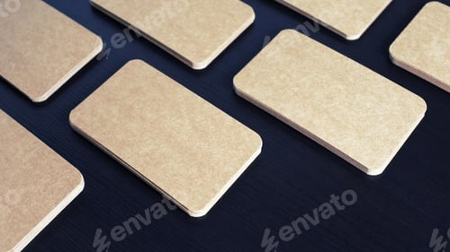 Preview: Empty Business Card Mockup, Blank Professional Luxury Card Mock-up
