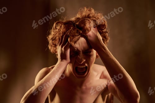 Preview: Topless Man Crying