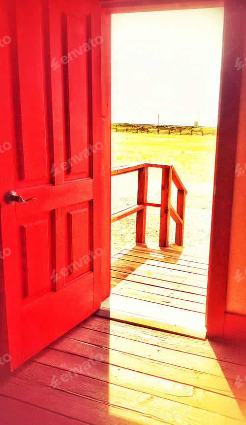 Preview: Red door opens to today’s possibilities. Fine Art