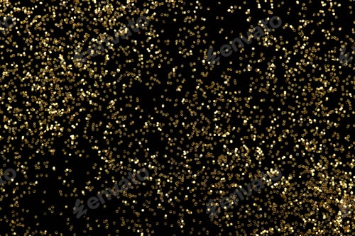 Preview: Gold Glitter Confetti Abstract Background, Golden Dust.