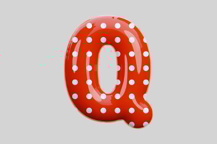 Preview: Inflated Letter Q