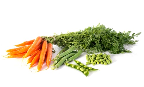 Preview: peas and carrots in studio