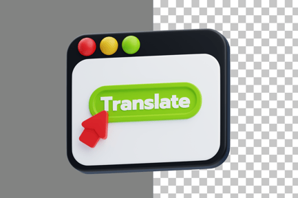 Preview: Online Translator 3D Icon