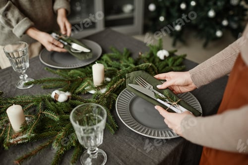 Preview: Setting Up Dining Table for Christmas
