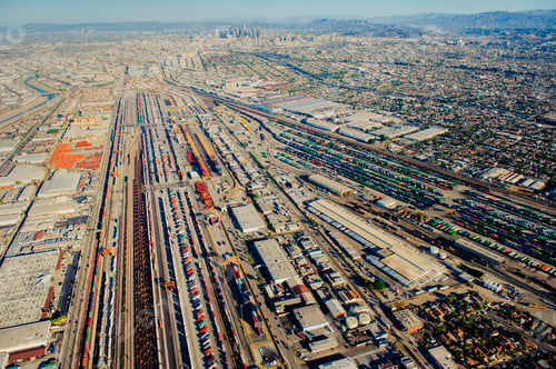 Preview: Shipping containers, aerial view