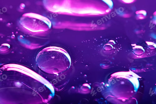 Preview: Vibrant neon purple liquid background