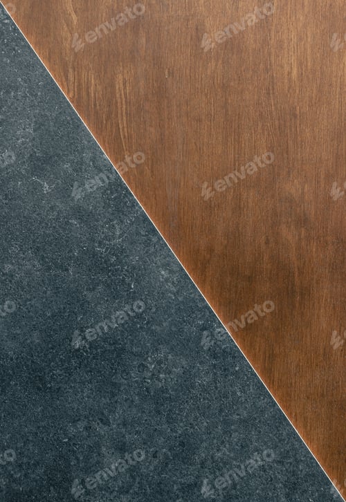 Preview: Background of black texture and wood surface.