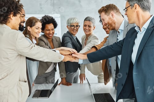 Preview: young business people meeting office portrait diversity teamwork group