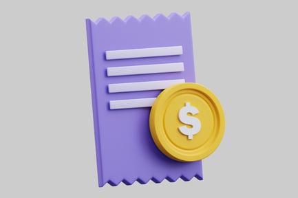 Preview: Invoice with dollar coin