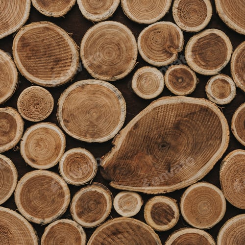 Preview: Creative layout made of wood texture. Nature background . Flat lay pattern