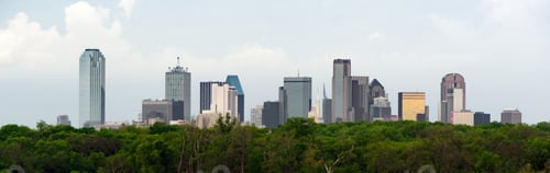 Preview: Dramatic Sky Over Downtown Dallas Skyline