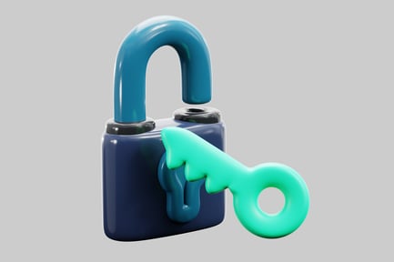 Vorschau: Vorhängeschloss mit Schlüssel öffnen