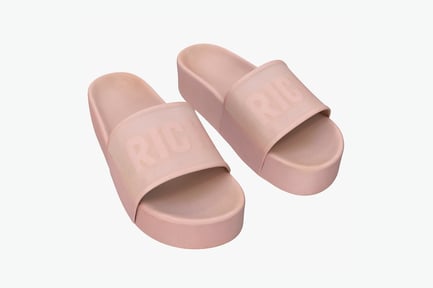 Preview: Platform Pink Slides with Inscription