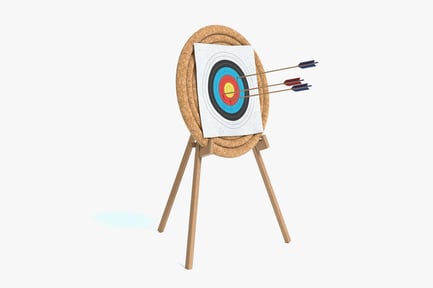 Preview: Archery Target with Arrows