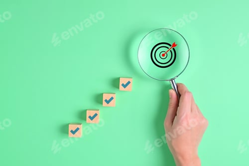 Preview: success target background. step of success target to the arrow board. arrow hit on middle board