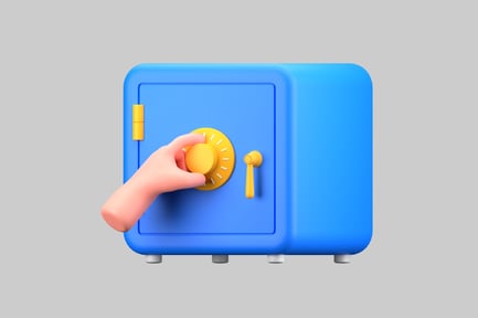 Preview: Cartoon Safe with Combination Lock