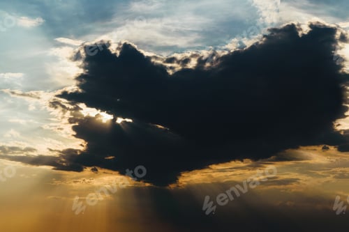 Preview: thunderous blue-orange cloud