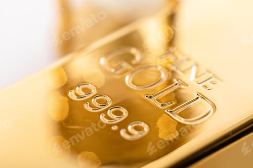 Preview: Close up shoot of fine gold bullion