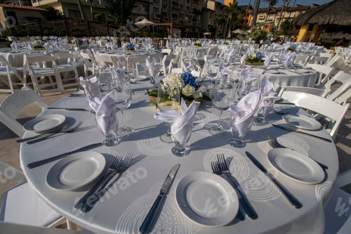 Preview: Wedding Dinner Table Setup For An Amazing Wedding Breakfast Setup Outside By The Ocean On A
