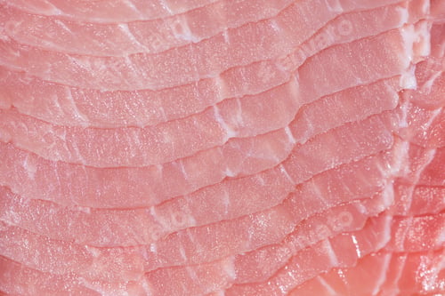 Preview: Closeup fresh pork slices