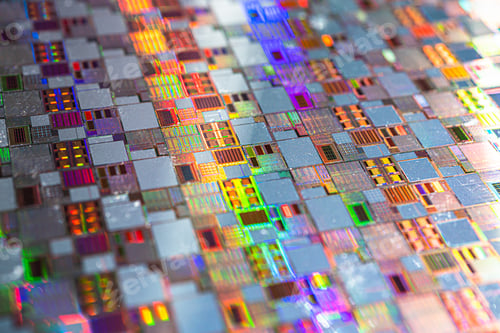 Preview: Silicon wafer for manufacturing semiconductor of integrated circuit.