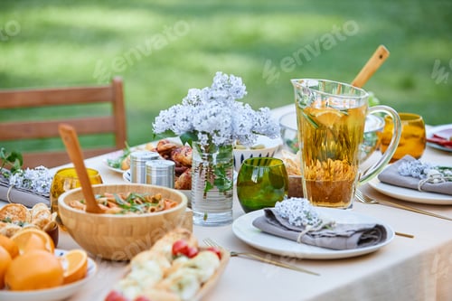 Preview: Creating Outdoor Table Set with Elegant Tableware