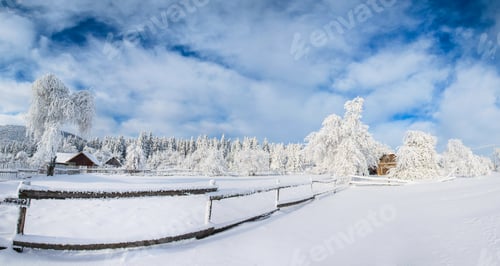 Preview: Winter landscape in mountains