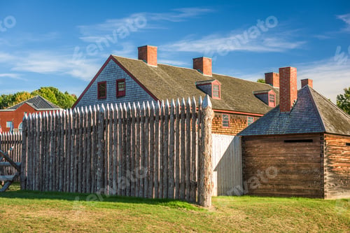 Preview: Augusta, Maine, USA at historic Fort Western