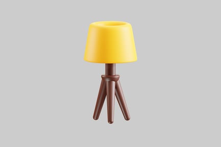 Preview: Modern tripod table lamp accent