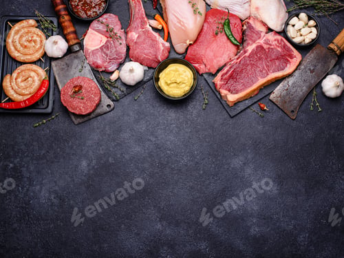 Preview: Assortment of various types of meat