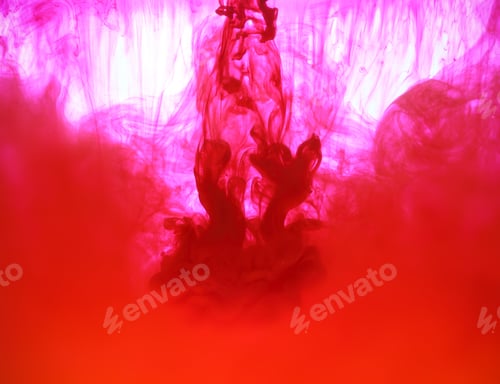 Preview: Ink Bright In Water As A Background Texture