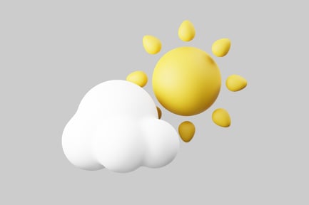 Preview: Stylized sun and cloud