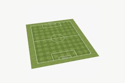 Preview: Soccer Field with Checkerboard Pattern